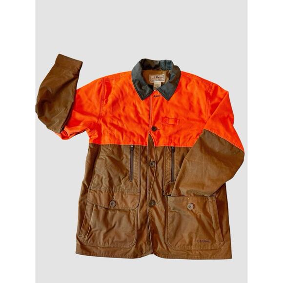 L.L. Bean Upland Hunter Field Coat Waxed Cotton - Picture 1 of 13